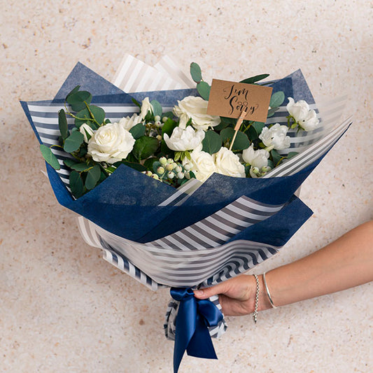 Nonwoven Wrap Sheets NOVA Navy (50x70cm) Pack 50