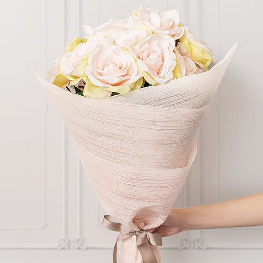 Nonwoven Embossed Wrap Sheet Bamboo Champagne (50x70cm) Pk50