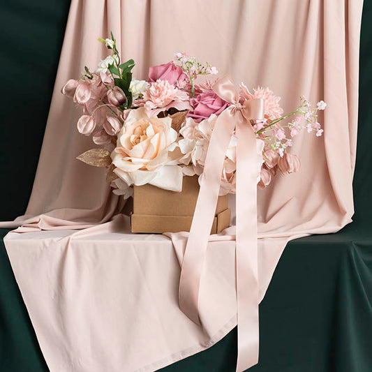 Posy Box Lid Medium Kraft Brown Pack 5 (16.5x16.5x4cmH)