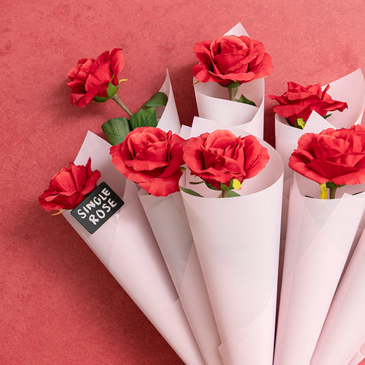 Coloured Cellophane 40 micron Dusty Pink (50x70cm) Pack 150