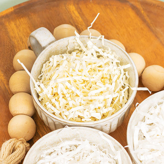 Premium Shredded Paper Filler Crinkle Cut Vanilla 150gm Bag