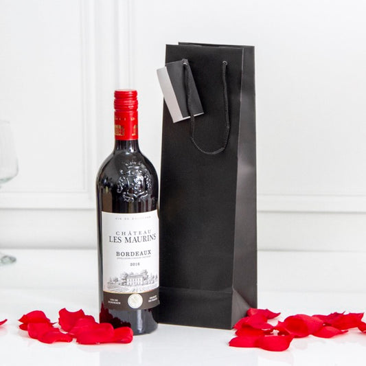 Wine Bottle Bags Single Pack 5 Black (10.5X9X35cmH)