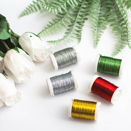 Wire Shiny 0.35mmx132m 28 gauges 100g Spool Gold