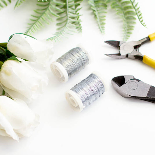 Wire Shiny 0.35mmx132m 28 gauges 100g Spool Zinc Silver