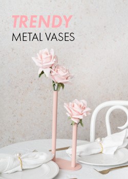 MD metal vases