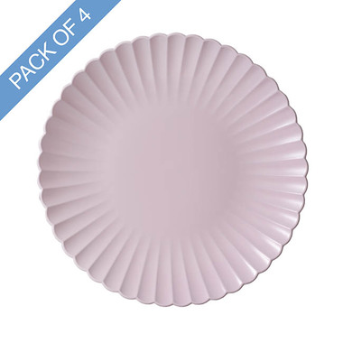 Party & Balloons - Charger Plates - Charger Plate w Curved Edge Pack 4 Baby Pink (33cmD)