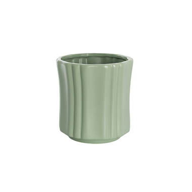 Ceramics Pots - Pots for Plant - Ceramic Florence Vase Matte Green (15Dx15cmH)