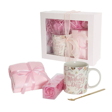 Party & Balloons - Drinkware & Kitchen Gadgets - Happy Mothers Day Gift Set Box Pink (21x18x9cm)