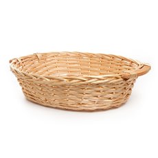 Tray Willow Oval PC 57x46x14Hcm Honey