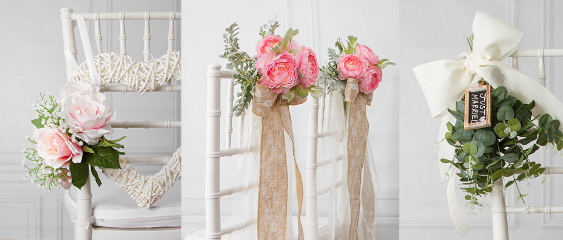 8 Beautiful DIY Wedding Chair Decorations
