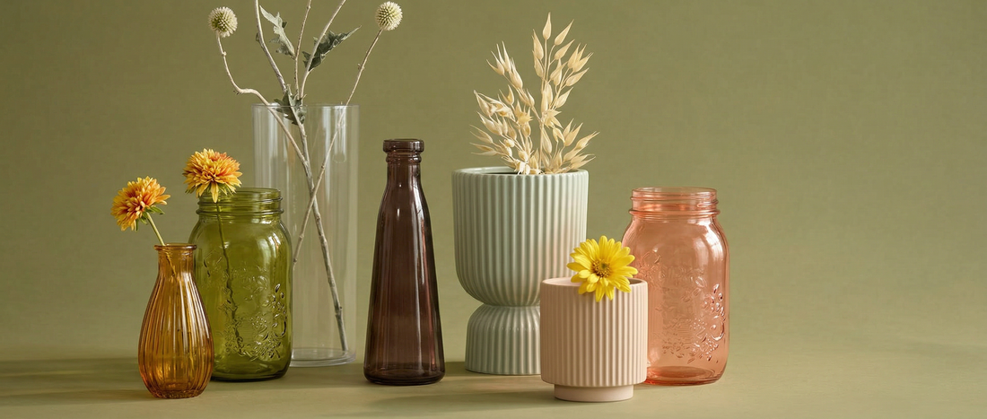 Glass vs Plastic vs Ceramic Vases: What’s the Difference (and When to Use Each)