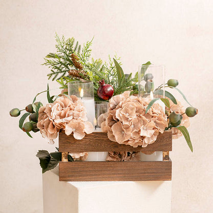 Wooden Crate Storage Box Set 3 Brown (41x31x19cmH)