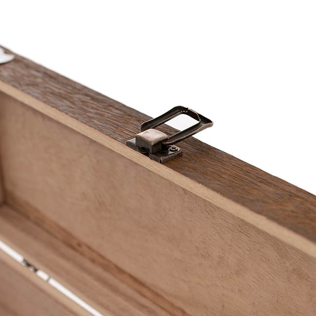 Wooden Single Wine Box Anqitue Brown 36x12x12cmh