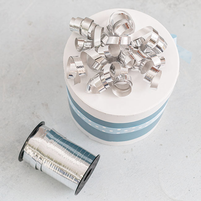 Ribbon Curling 10mm Metallic Silver (10mmx100m)