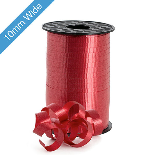 Ribbon Curling 10mm Red (10mmx100m)