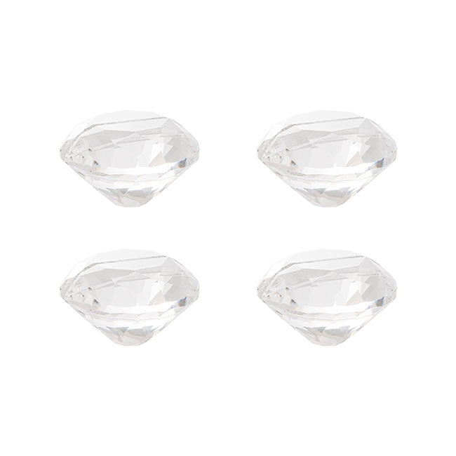 Name Card Holder Crystal Diamond Pack 4 Clear (40mmD)