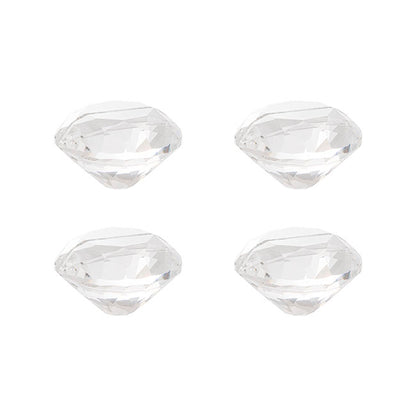 Name Card Holder Crystal Diamond Pack 4 Clear (40mmD)