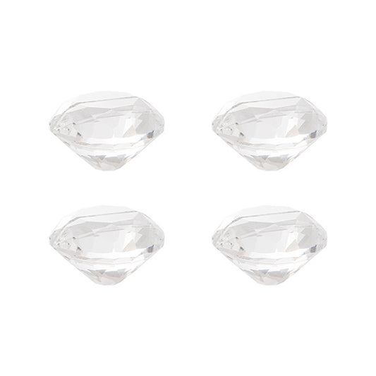 Name Card Holder Crystal Diamond Pack 4 Clear (40mmD)