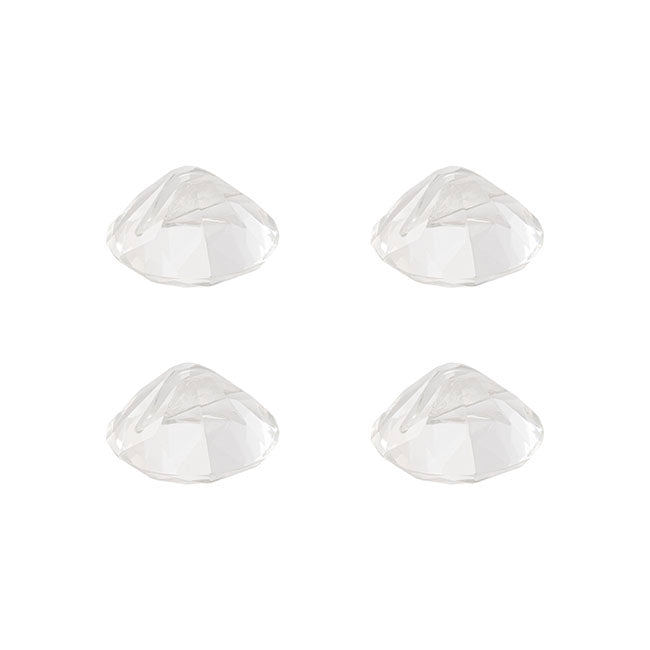 Name Card Holder Crystal Ball Pack 4 Clear (35mmD)