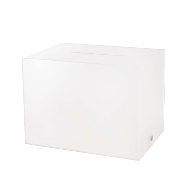 Wishing Well Rectangle Box Frosted Clear (40x30x30cmH)