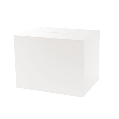 Wishing Well Acrylic Rectangle Box White (40x30x30cmH)