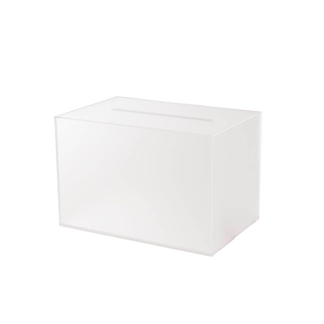 Wishing Well Rectangle Box Frosted Clear (30x20x20cmH)