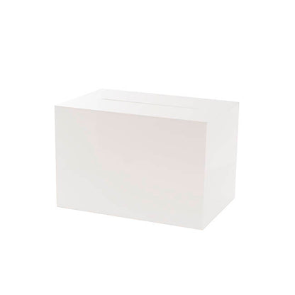 Wishing Well Acrylic Rectangle Box White (30x20x20cmH)