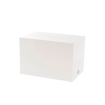 Wishing Well Acrylic Rectangle Box White (30x20x20cmH)