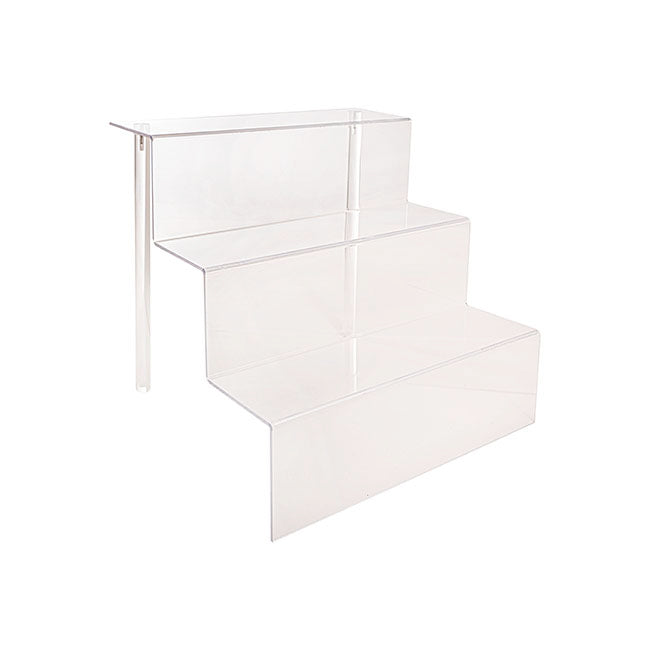 Acrylic 3 Tier Display Stand Clear (40x36.2x36.2cm)