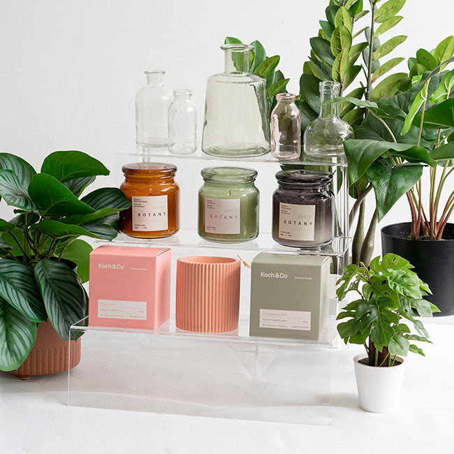 Acrylic 3 Tier Display Stand Clear (40x36.2x36.2cm)