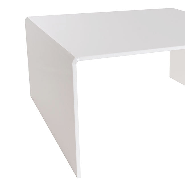Acrylic Riser Square Set 3 5mm White (35x35cmx18cmH)