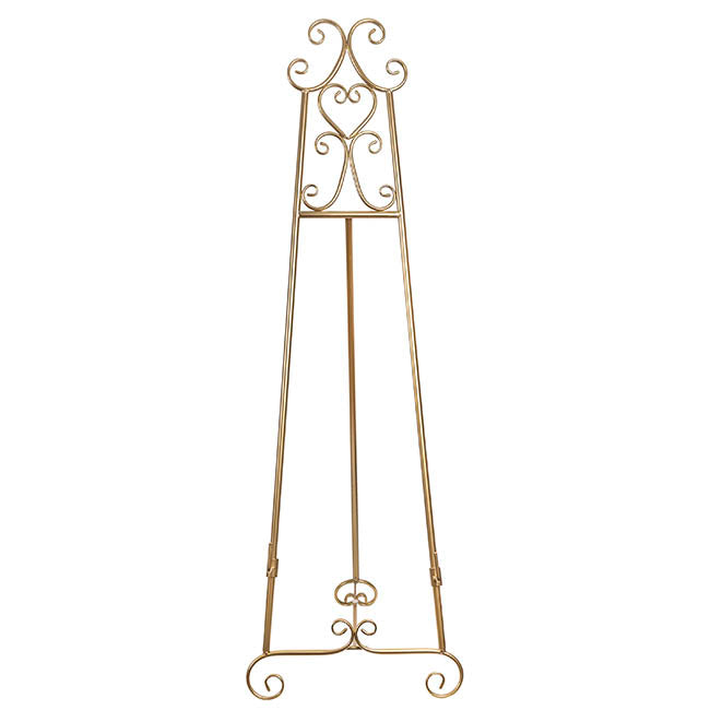 Elegant Tall Easel Matte Gold (50.5x53x168.5cmH)