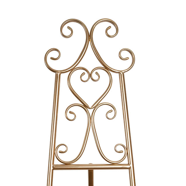Elegant Tall Easel Matte Gold (50.5x53x168.5cmH)