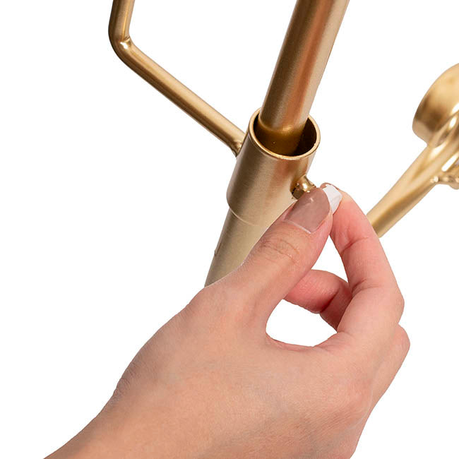 Elegant Tall Easel Matte Gold (50.5x53x168.5cmH)