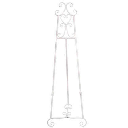 Elegant Tall Easel Matte White (50.5x53x168.5cmH)