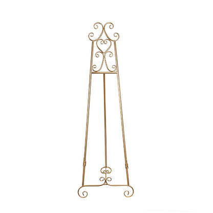 Elegant Tall Easel Matte Gold (46x147.5cmH)