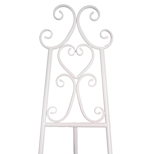 Elegant Tall Easel Matte White (46x147.5cmH)