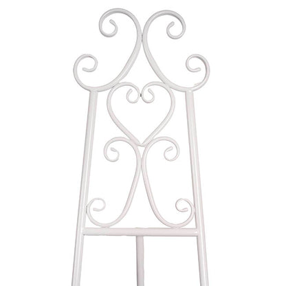 Elegant Tall Easel Matte White (46x147.5cmH)