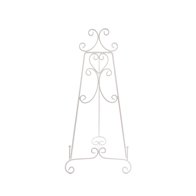 Elegant Easel Table Size Matte White (23x28x46cmH)