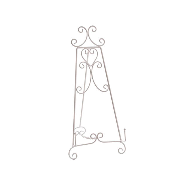 Elegant Easel Table Size Matte White (23x28x46cmH)