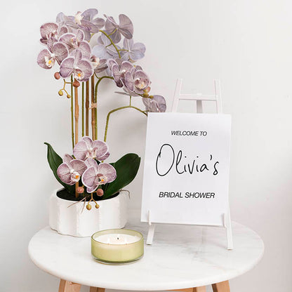 Table Size Metal Easel White (11x22x42cmH)