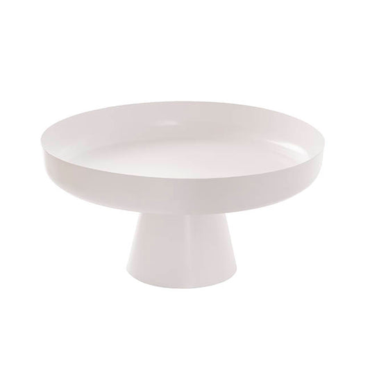 Metal Display Tray Stand White (32cmDx16cmH)