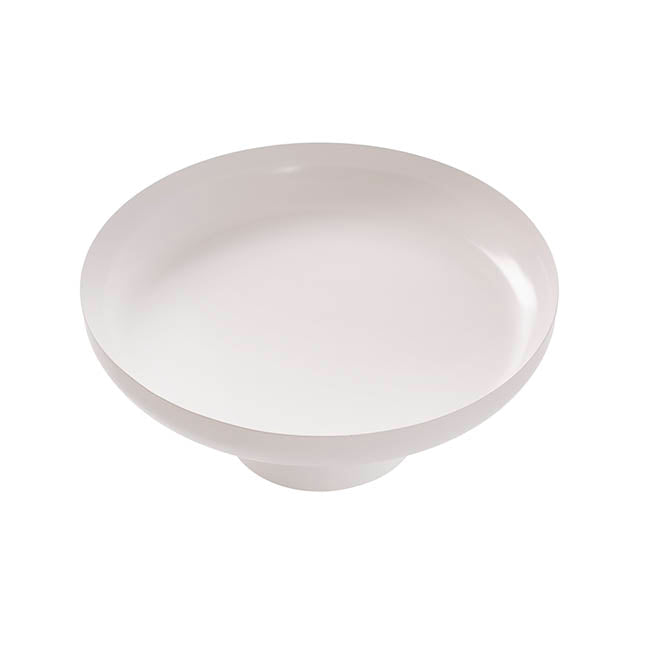 Metal Display Tray Stand White (24.5cmDx10.5cmH)