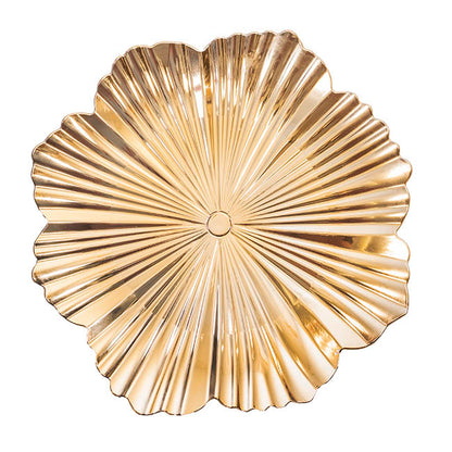 Charger Plate Floral Design Pack 4 Gold (33cmD)