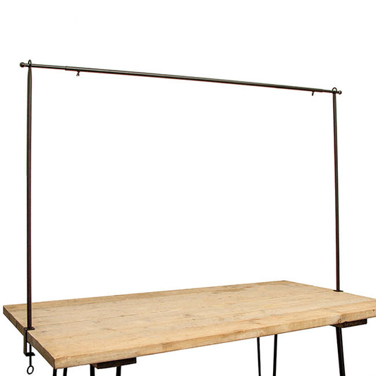 Metal Table Flower Arch Extendable Black (125x110cmH)