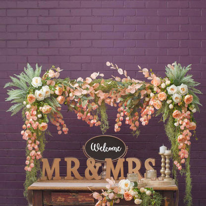 Metal Table Flower Arch Extendable Black (125x110cmH)