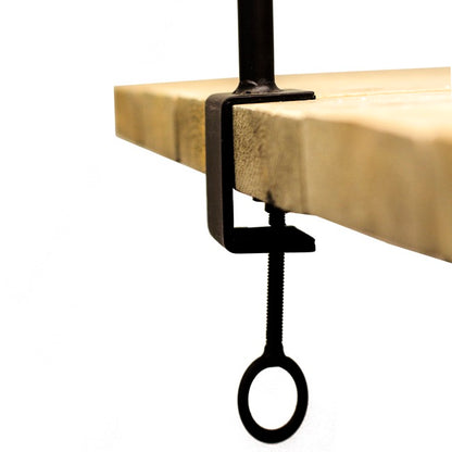 Metal Table Flower Arch Extendable Black (125x110cmH)