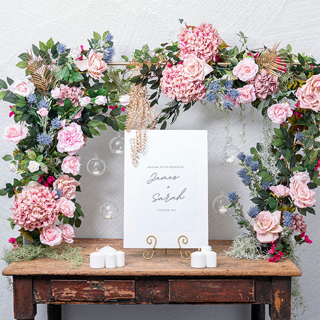 Floral Table Frame Metal Table Flower Arch – Koch & Co Pty Ltd