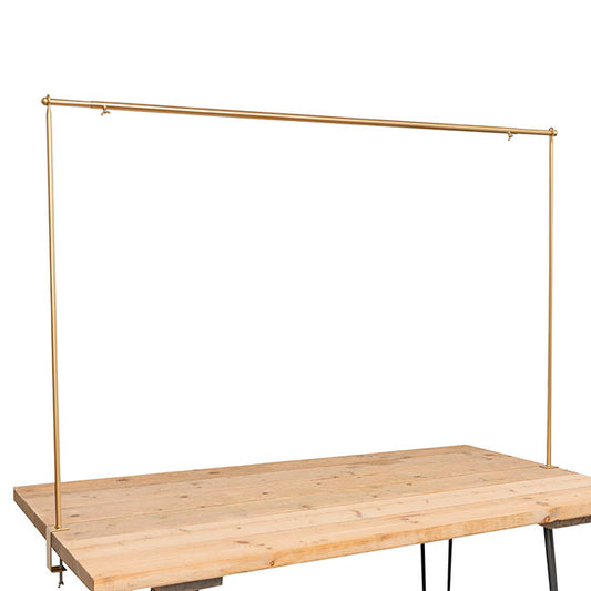 Metal Table Flower Arch Extendable Gold (125x110cmH)