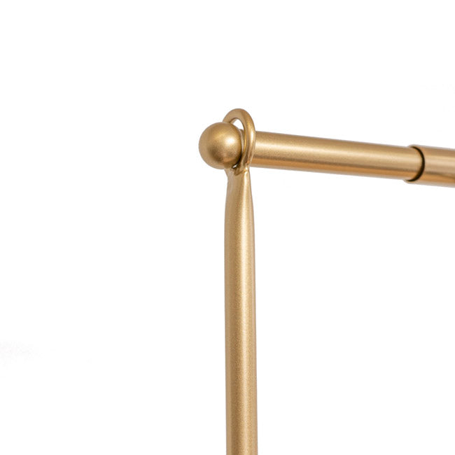 Metal Table Flower Arch Extendable Gold (125x110cmH)